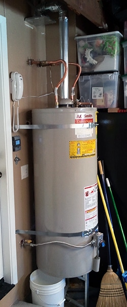 40 gallon gas hot water heater installation